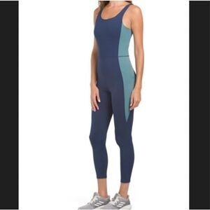 Move Theology Colorblock Athletic One Piece Bodysuit Women’s Small Jumpsuit